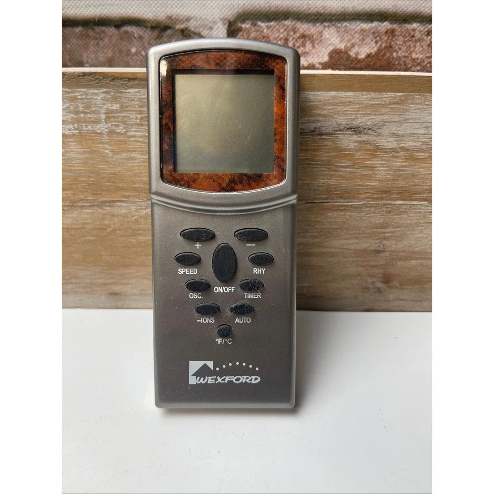 Wexford Remote Control For Fan Heater Gray Woodgrain Display